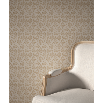 Laurel Wallpaper Sample - Putty