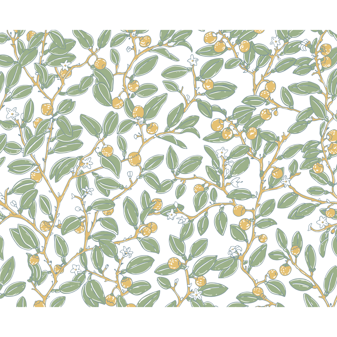 Coco Shop x EH Limes Wallpaper Sample - Green