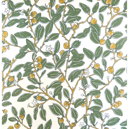 Coco Shop x EH Limes Wallpaper Sample - Green
