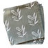 Set of 4 Marbella English Ivy RB x EH cotton napkins, sage green with white botanical print.