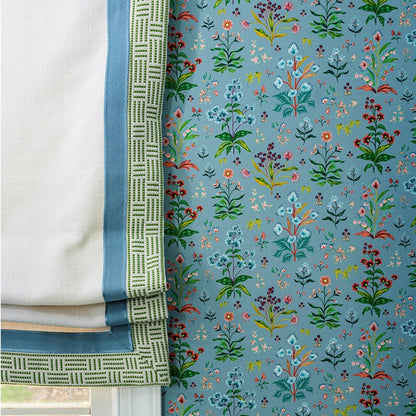 Meadow Multi Wallpaper - House Blue