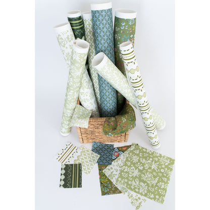 Meadow Multi Wallpaper - House Green