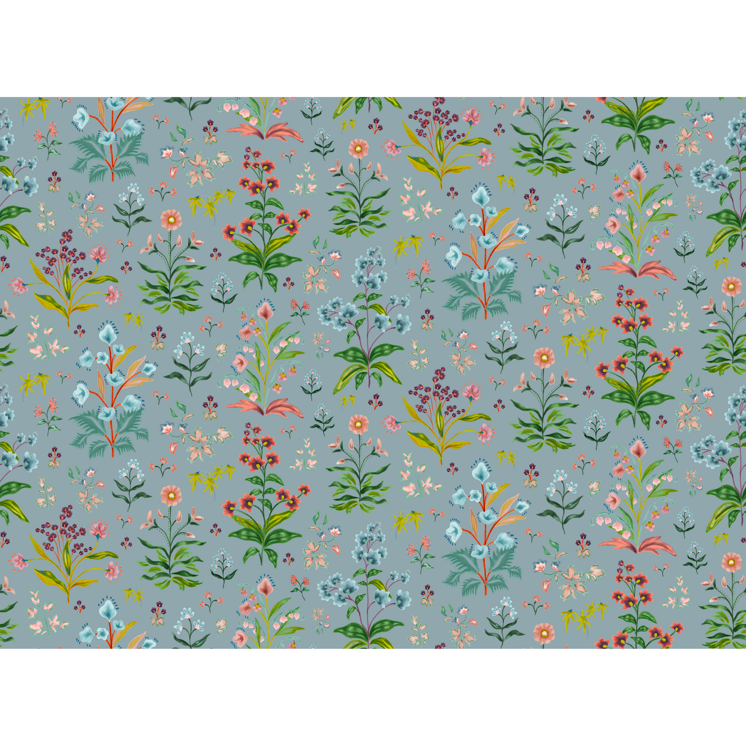 OCC Meadow Multi Fabric - House Blue - Newport