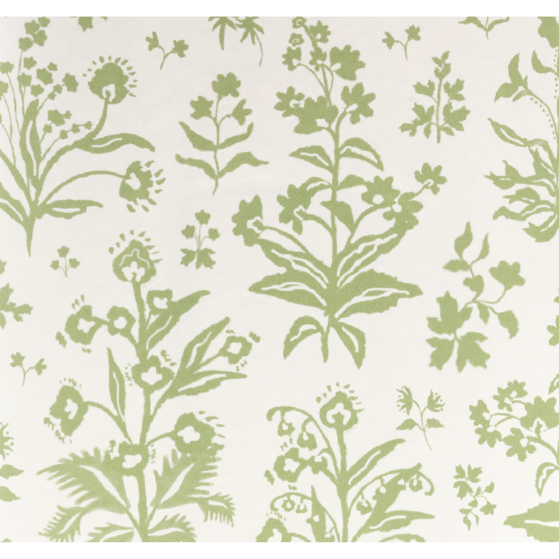 Meadow Wallpaper - White / Apple