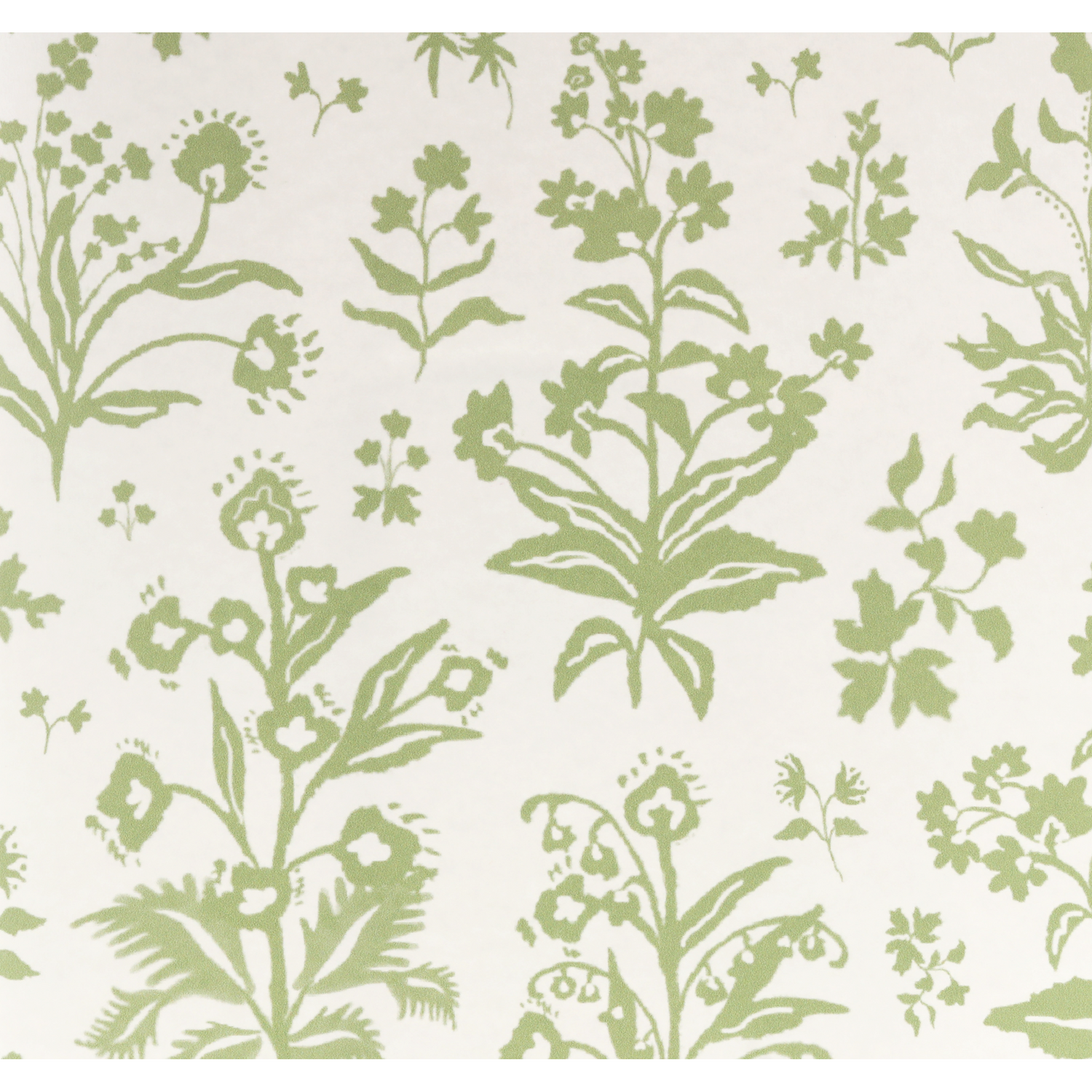 Meadow Wallpaper - White / Apple