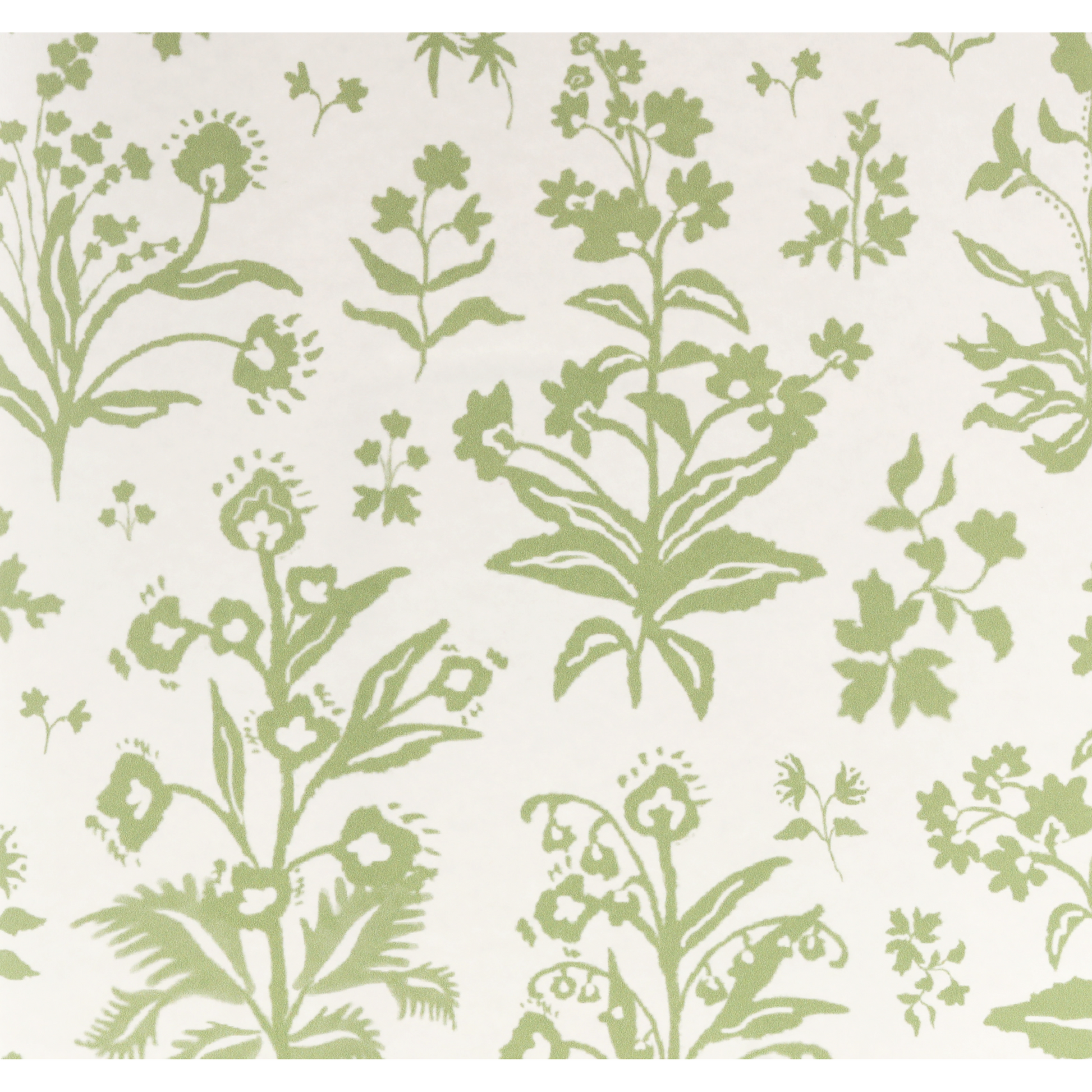 Meadow Wallpaper - White / Apple