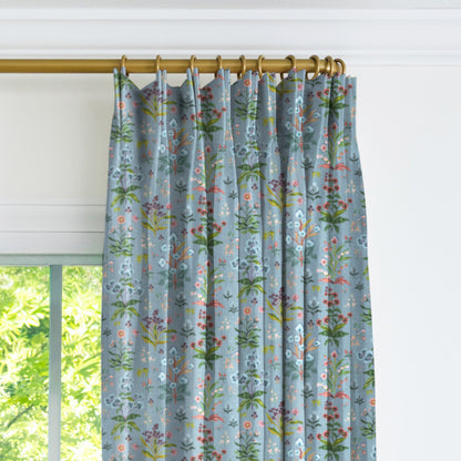 Meadow Multi Drapery Panel - House Blue