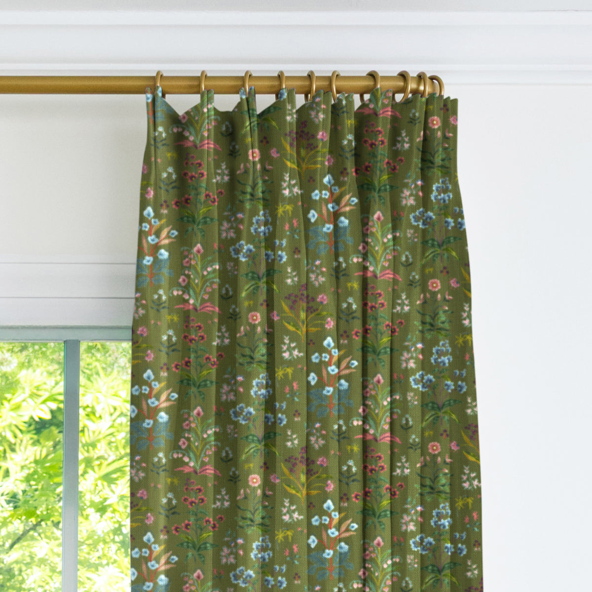Meadow Multi Drapery Panel - Leaf