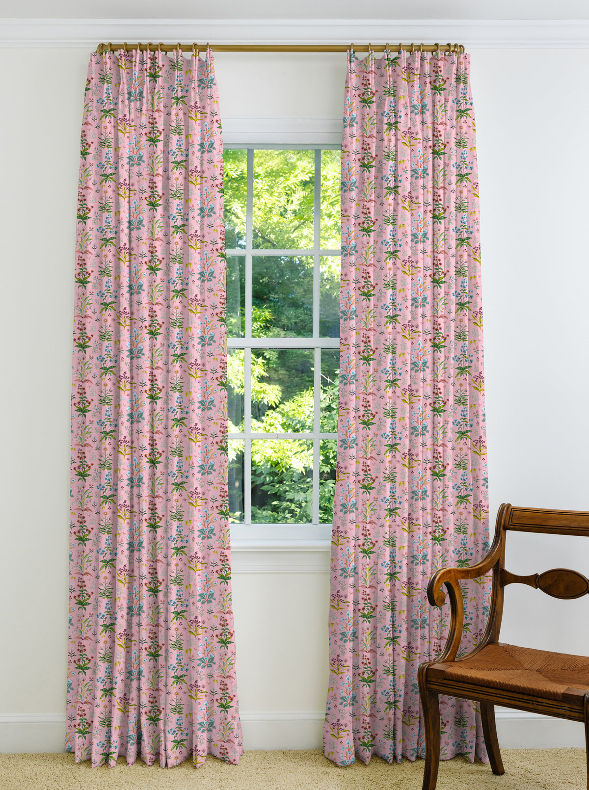 Meadow Multi Drapery Panel - Petal