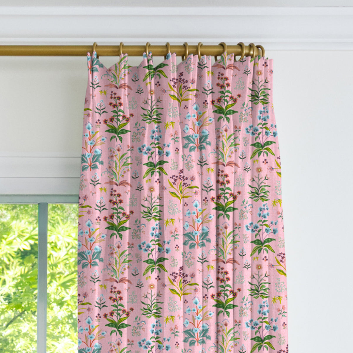 Meadow Multi Drapery Panel - Petal
