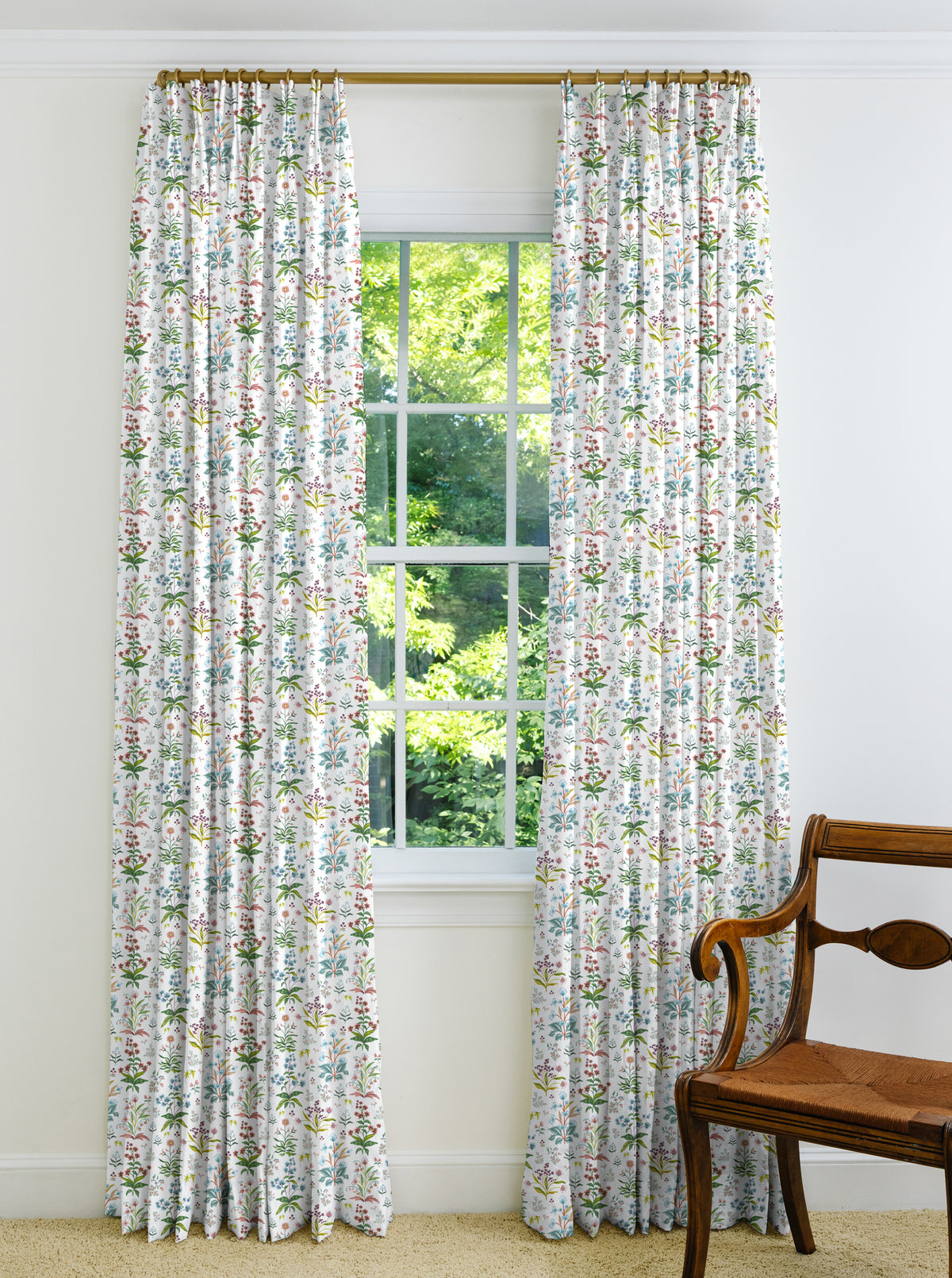Meadow Multi Drapery Panel - White