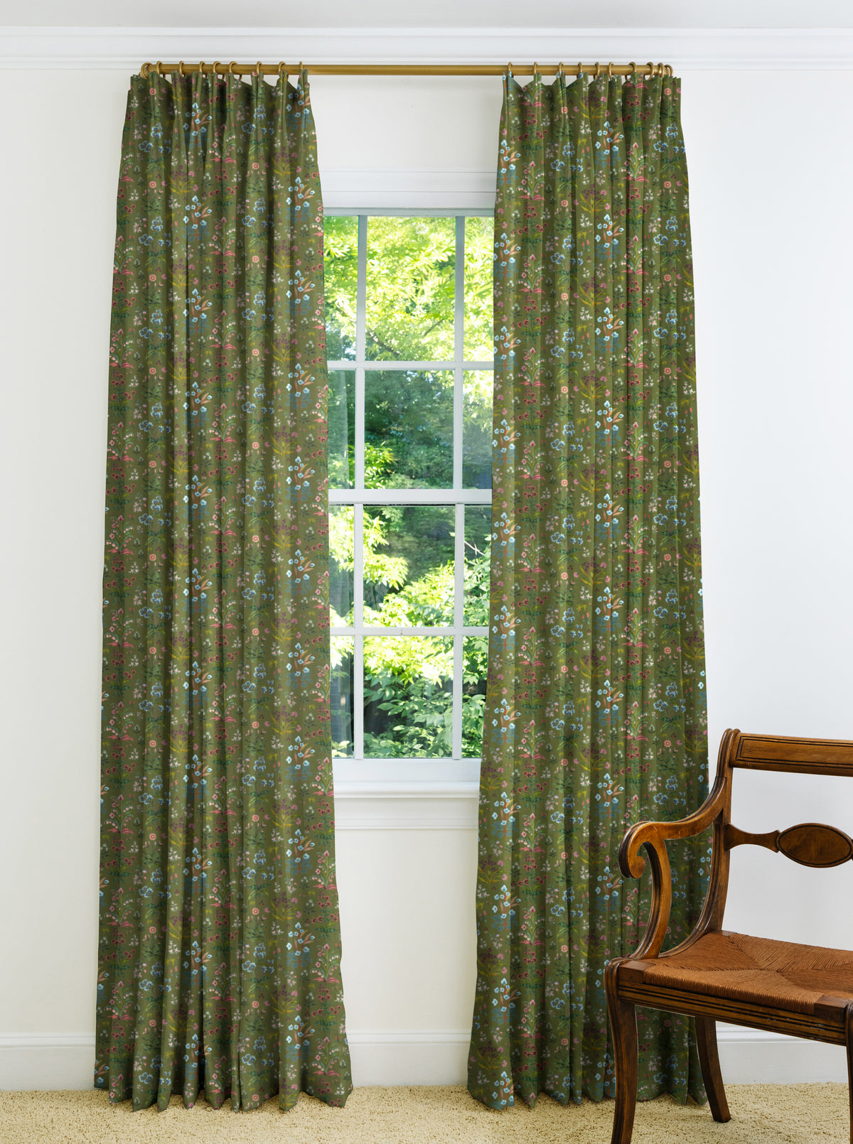 Meadow Multi Drapery Panel - Leaf