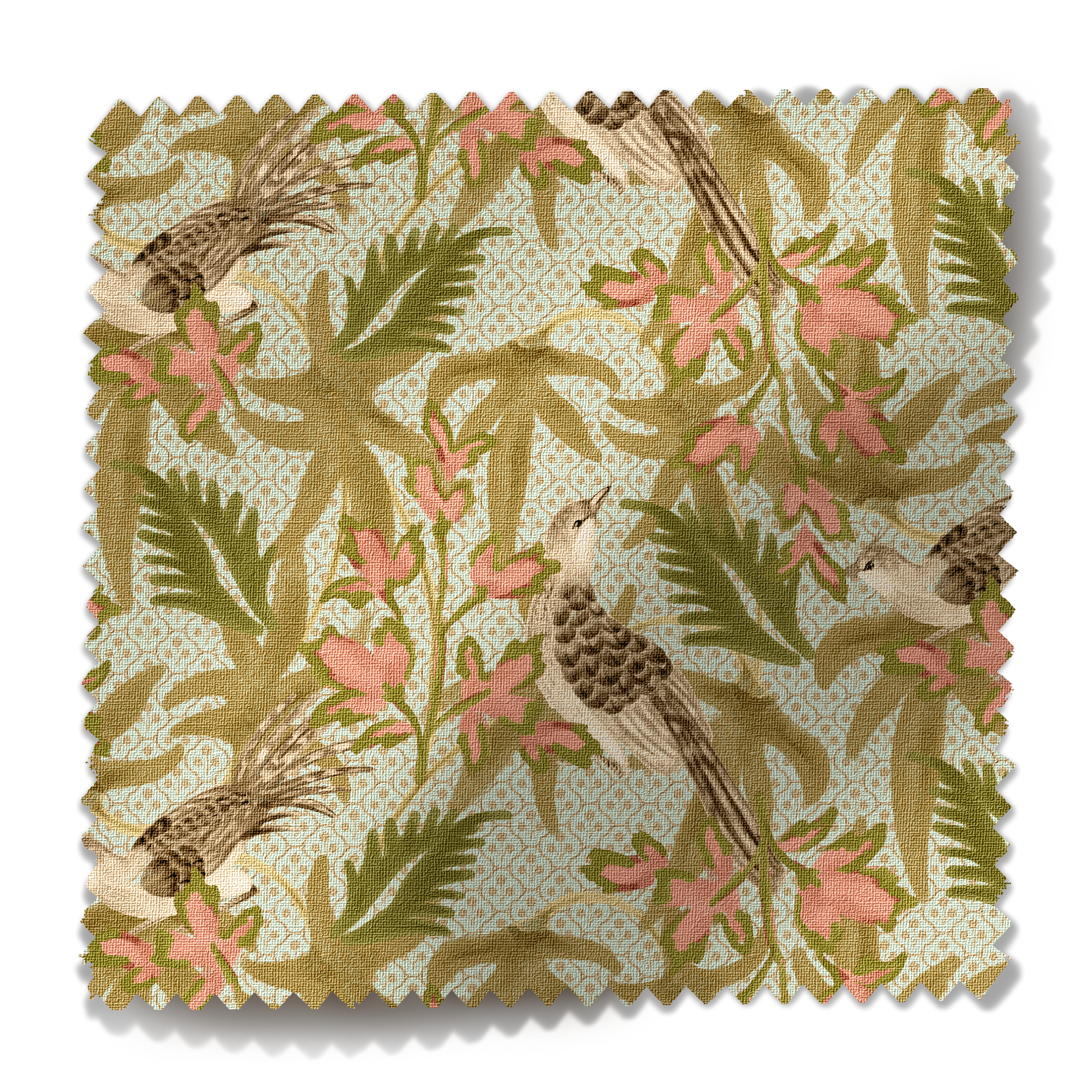 Sparrow Fabric Sample - Sea Salt