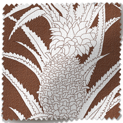 Coco Shop x EH Pineapple Performance Fabric Sample - Brown
