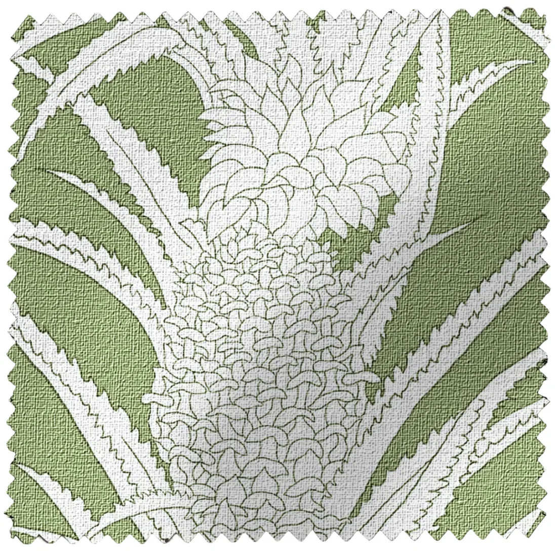 Pineapple Performance Drapery - Green