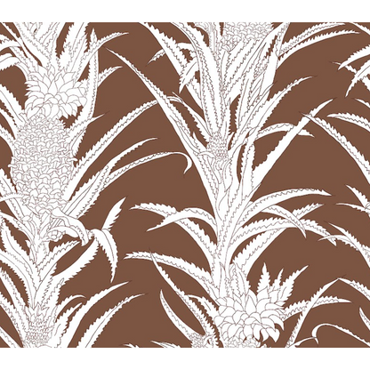 Coco Shop x EH Pineapple Grasscloth Sample - Brown
