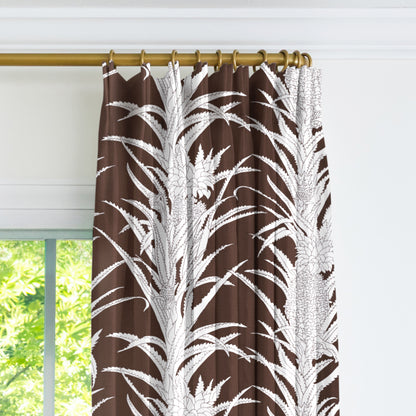 Pineapple Performance Drapery - Brown