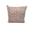 22x22 knife edge indoor-outdoor pillow in Pink Limes, featuring a repeating pattern of pink leaves and berries.