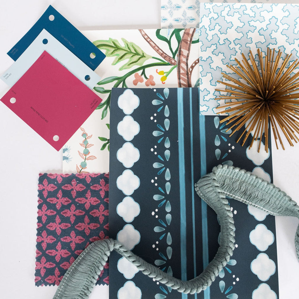 Posey Fabric - Mulberry