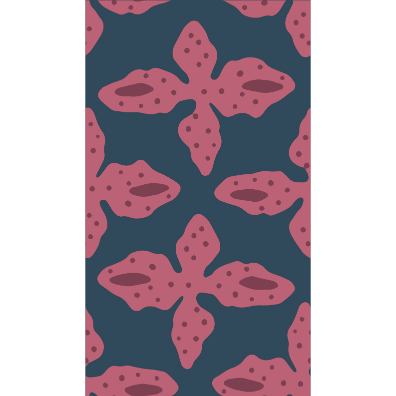 Posey Wallpaper - Mulberry