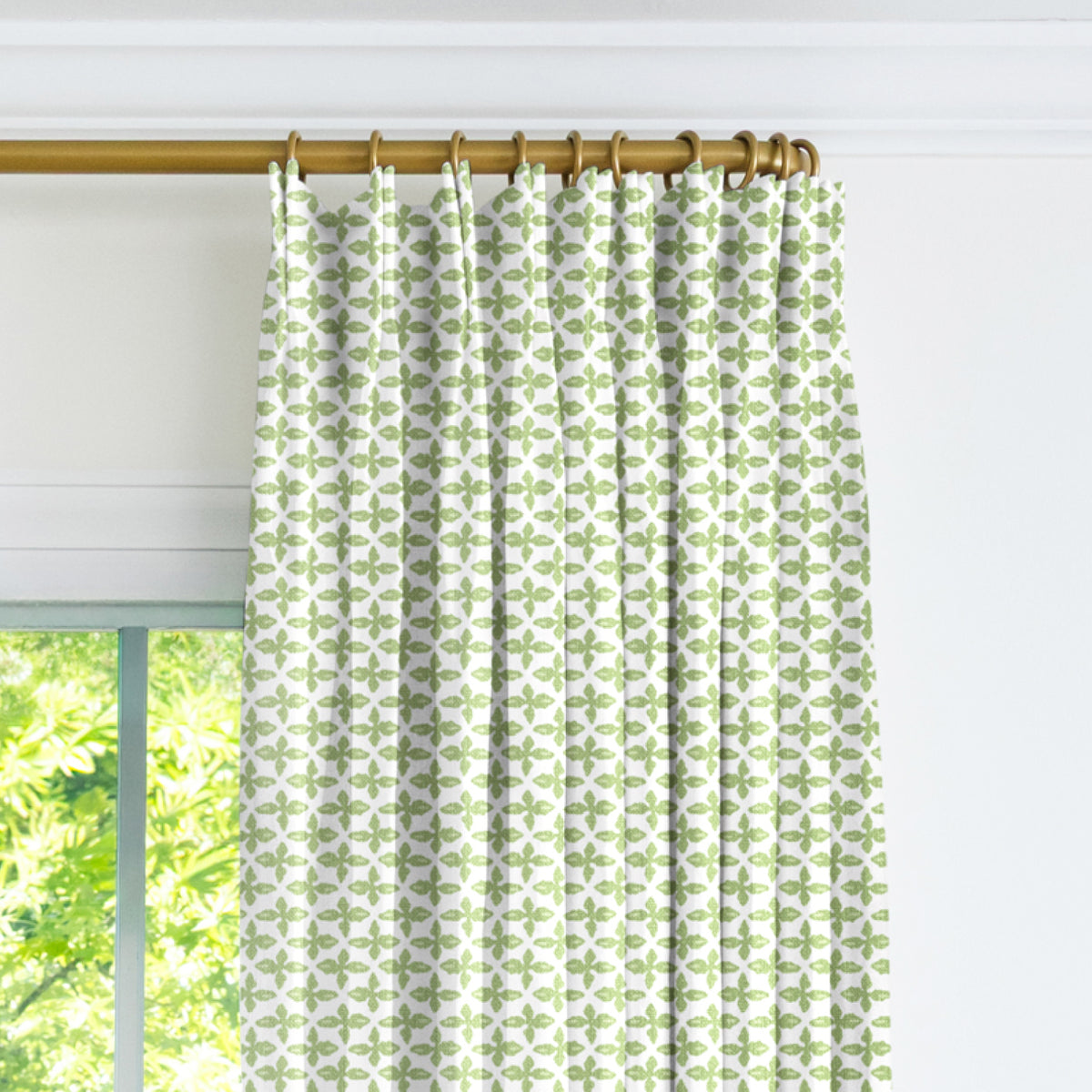 Posey Drapery Panel - Apple
