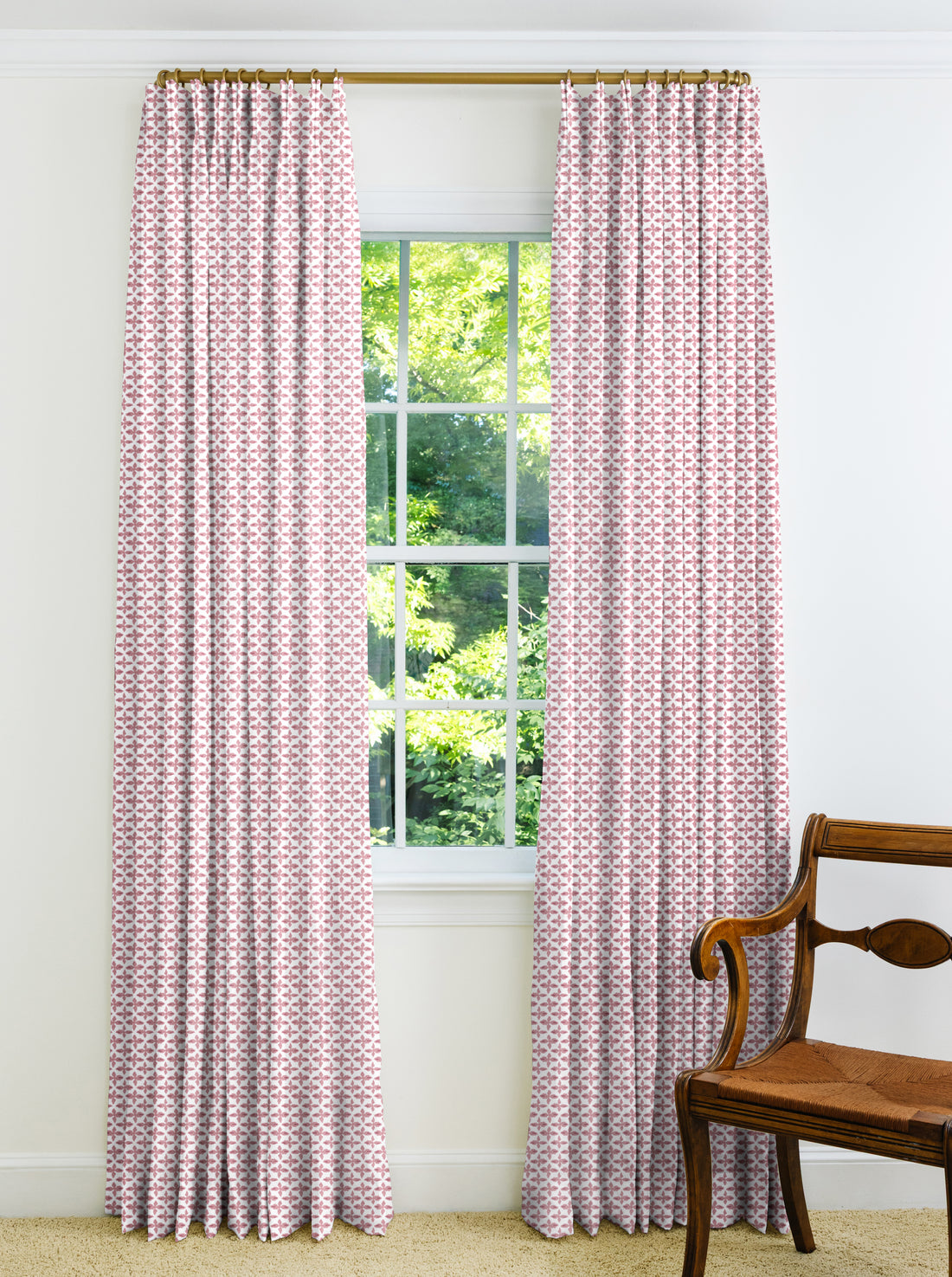 Posey Drapery Panel - Berry