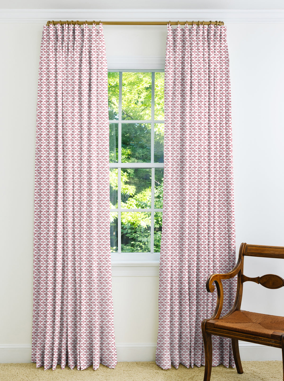 Posey Drapery Panel - Berry