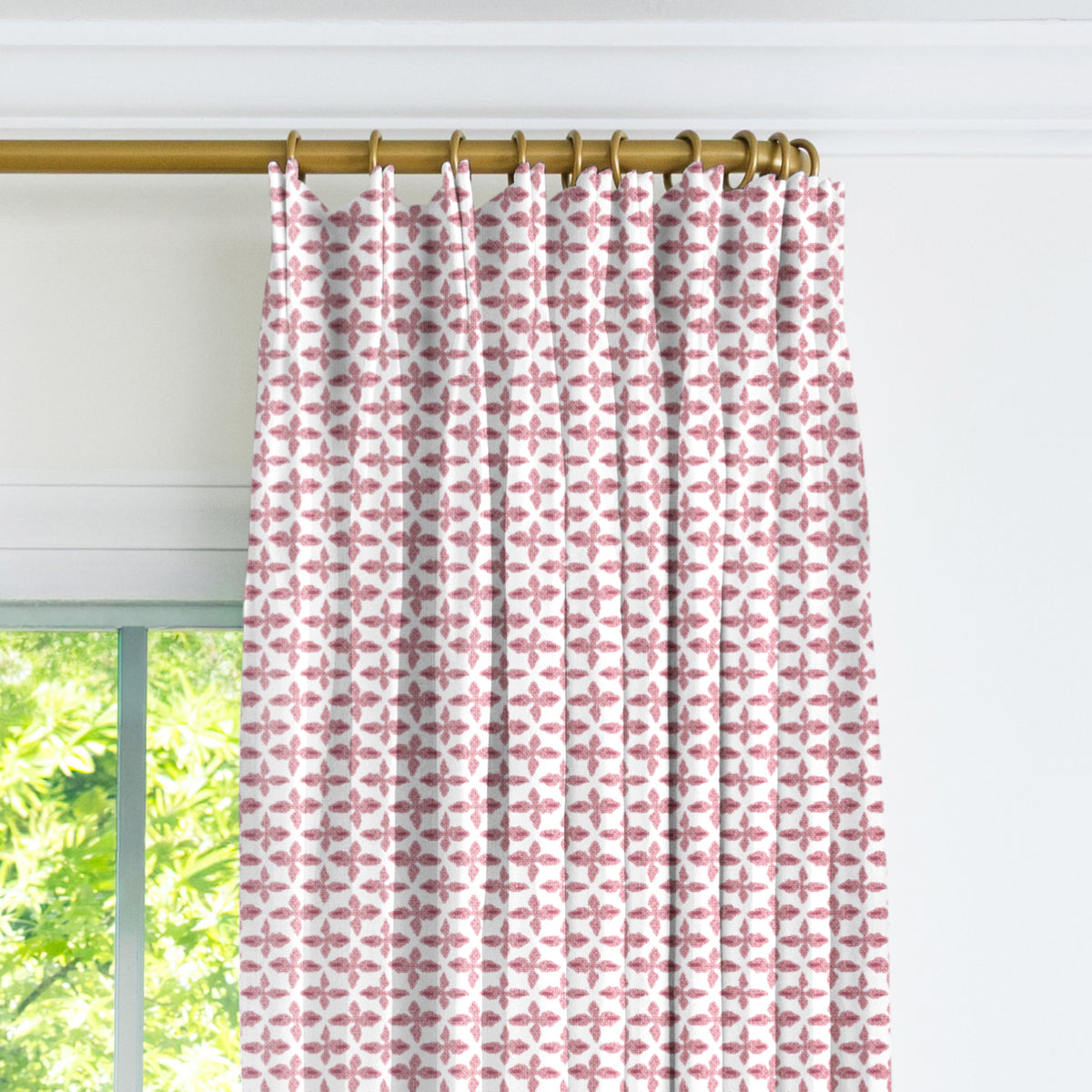 Posey Drapery Panel - Berry