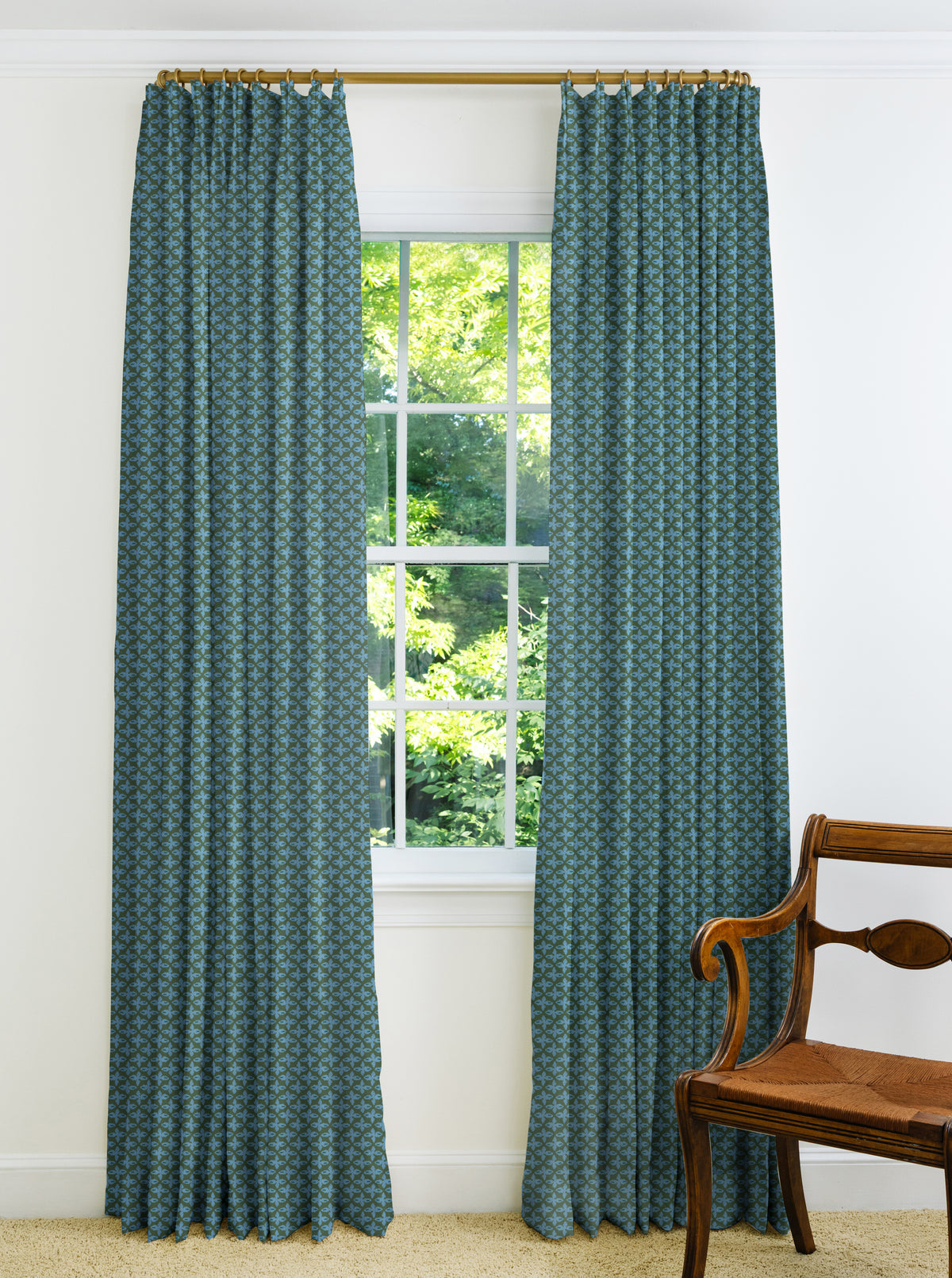 Posey Drapery Panel - Moss