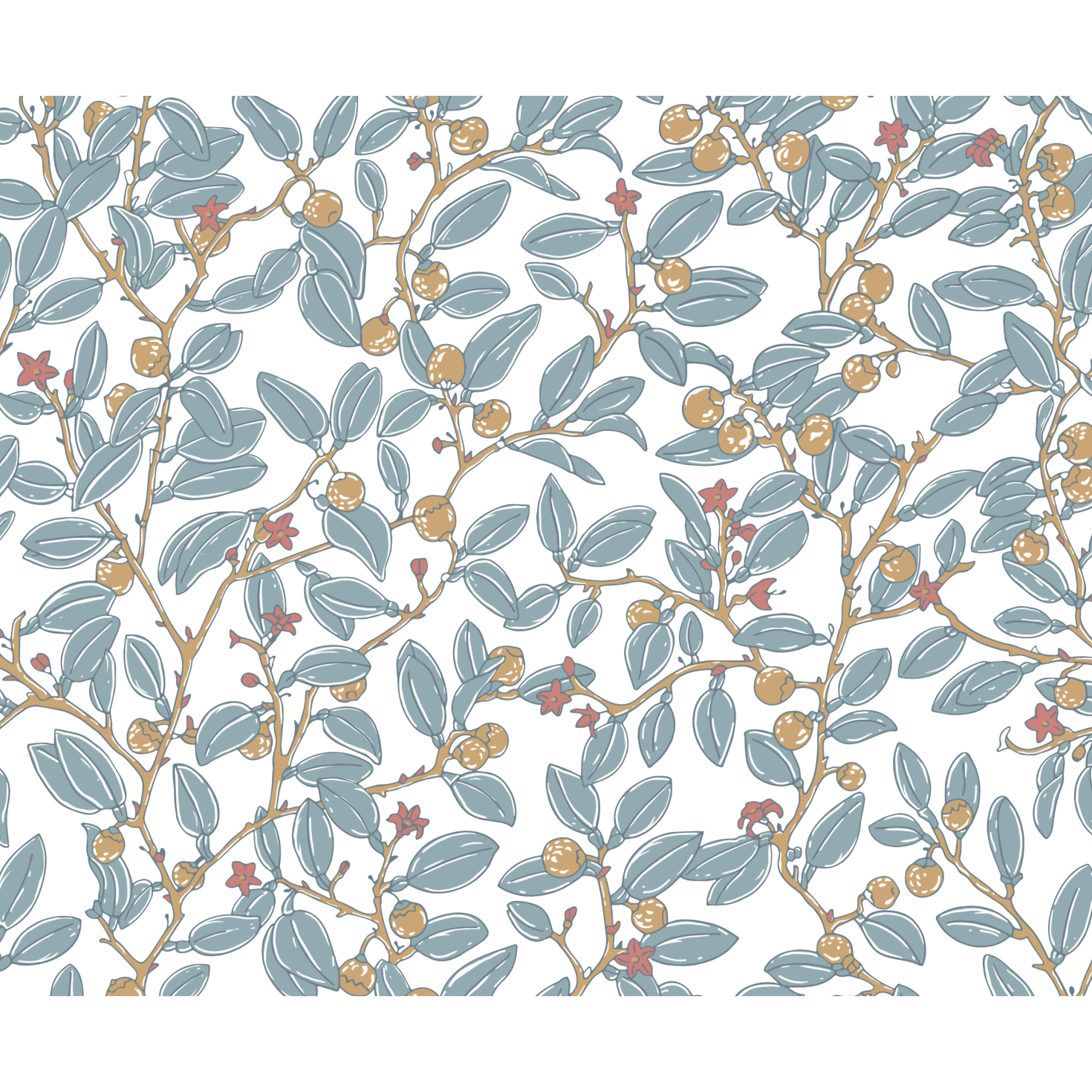 Coco Shop x EH Limes Performance Fabric Sample - Blue