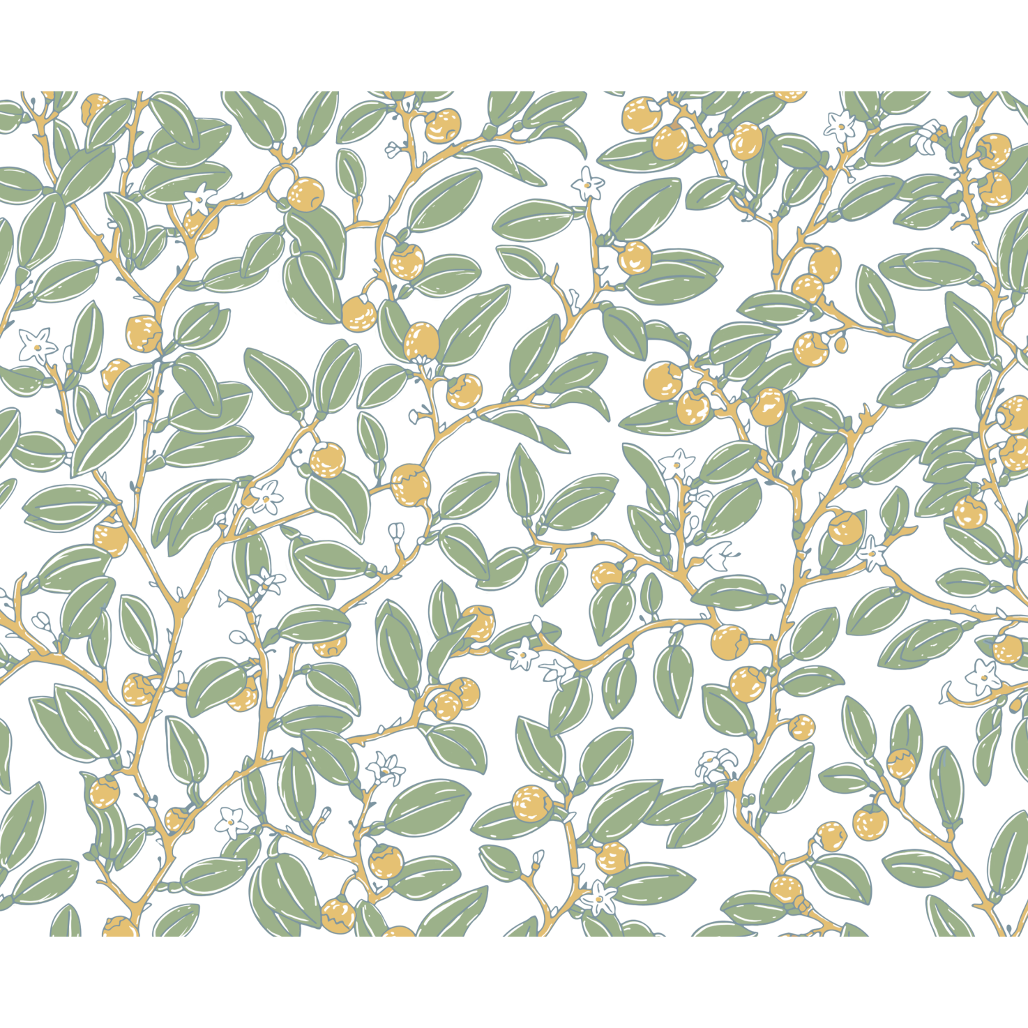 Cocoshop Limes Wallpaper - Green