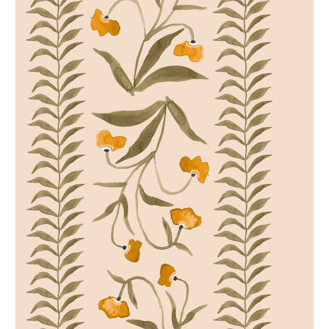 Eh x Renee Bouchon Tula Grasscloth Yardage - Daffodil