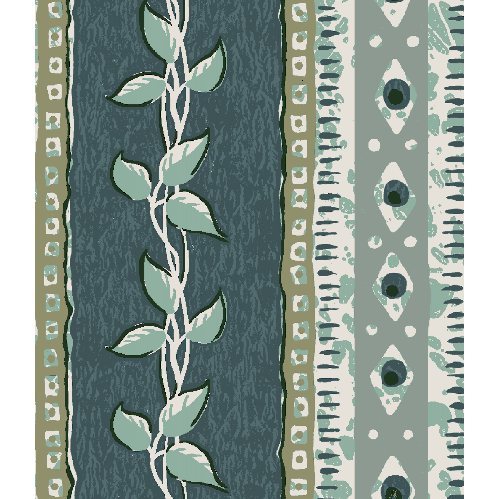 Trellis Fabric Sample - Marine