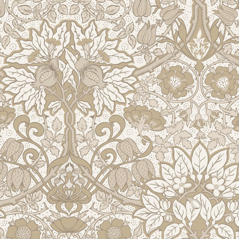 Flora Performance Wallcovering - Putty