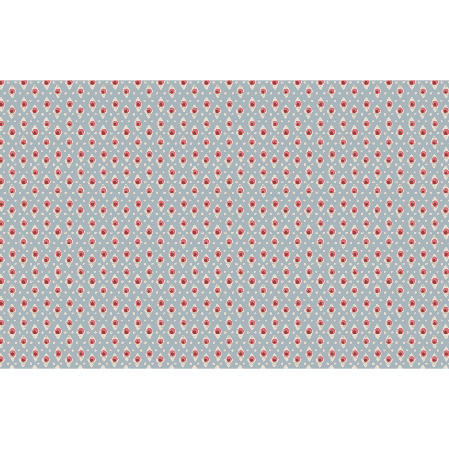Della Dot Fabric Sample - Radish