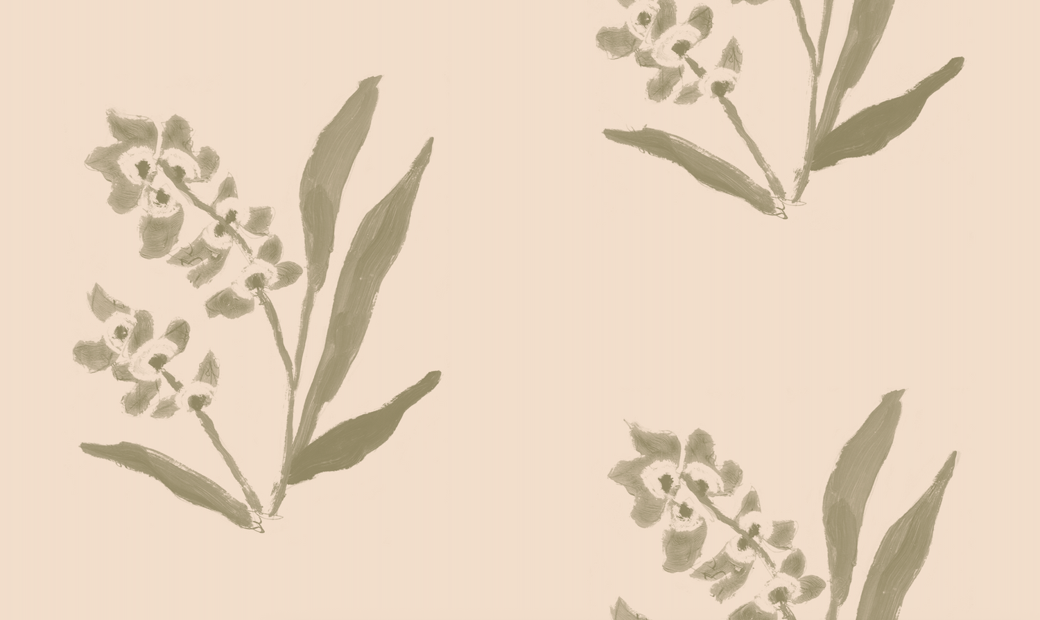 EH x Renee Bouchon Marbella Inverse Wallpaper Sample - English Ivy