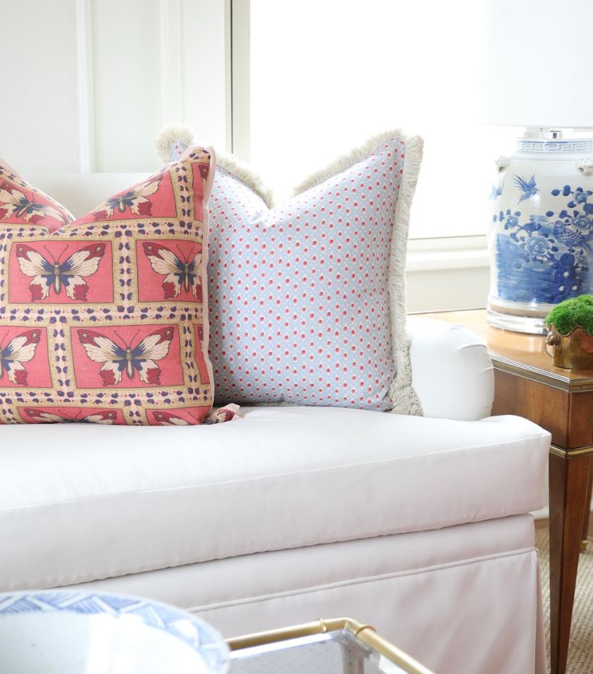 Della Dot Fabric - Radish