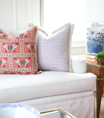 Della Dot Fabric - Radish