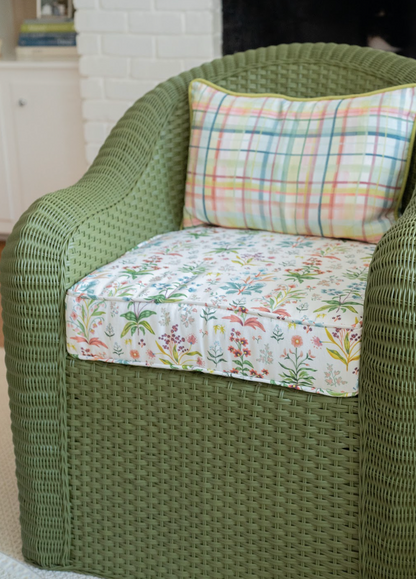 Meadow Multi Fabric - White
