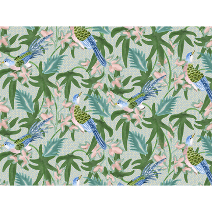 Sparrow Fabric Sample - Caribbean