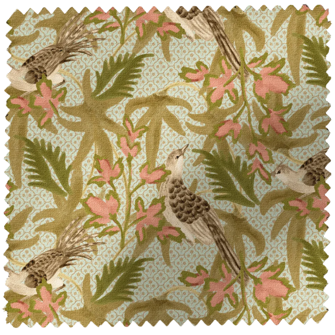 Sparrow Fabric Sample - Sea Salt
