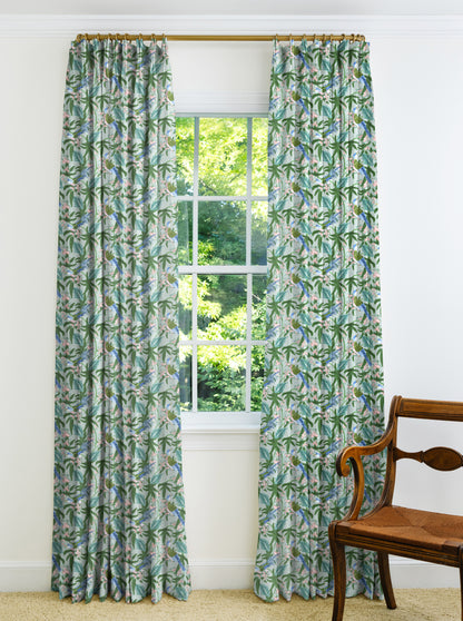 Sparrow Drapery Panel - Caribbean