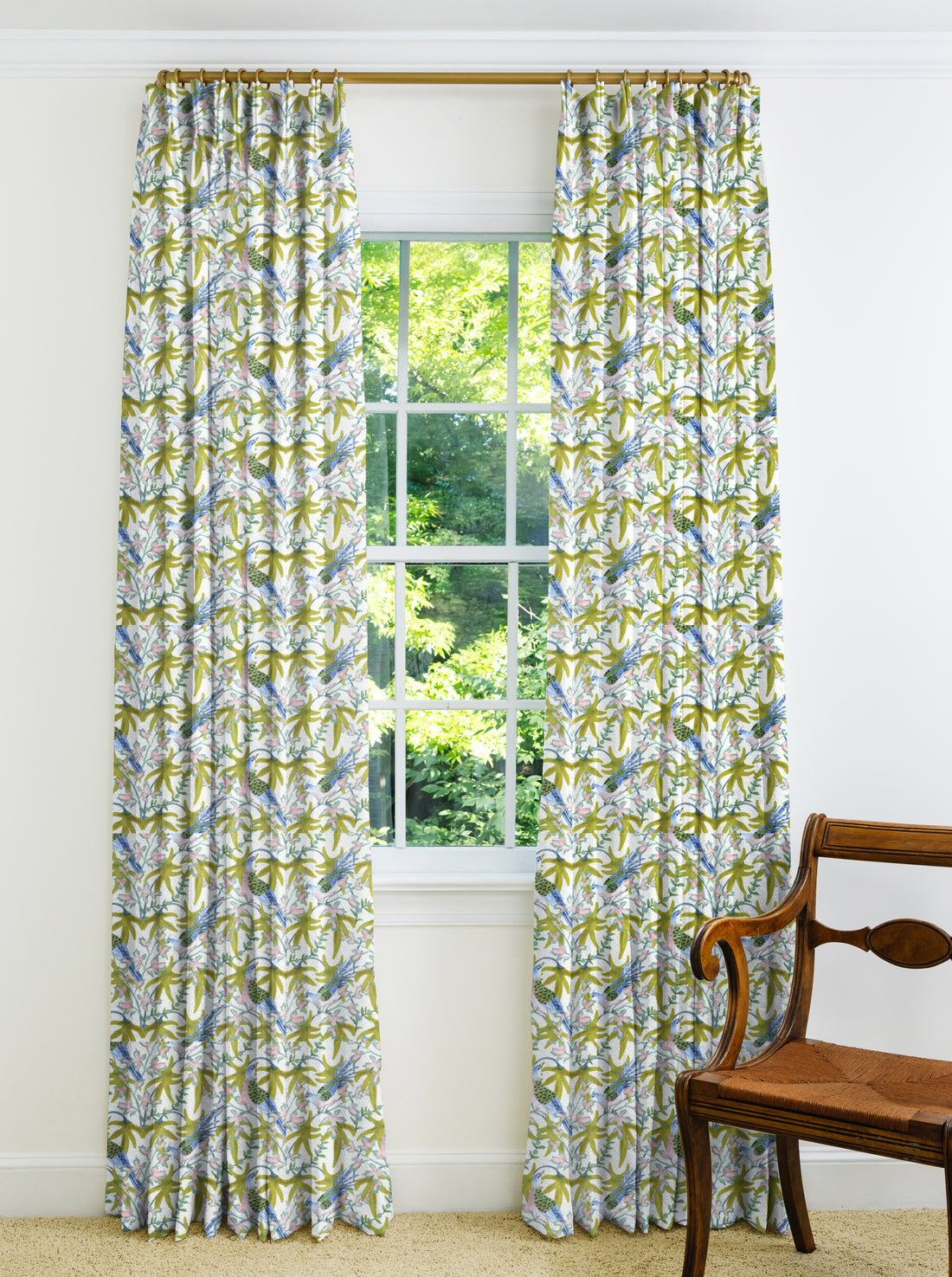 Sparrow Drapery Panel - Citrus