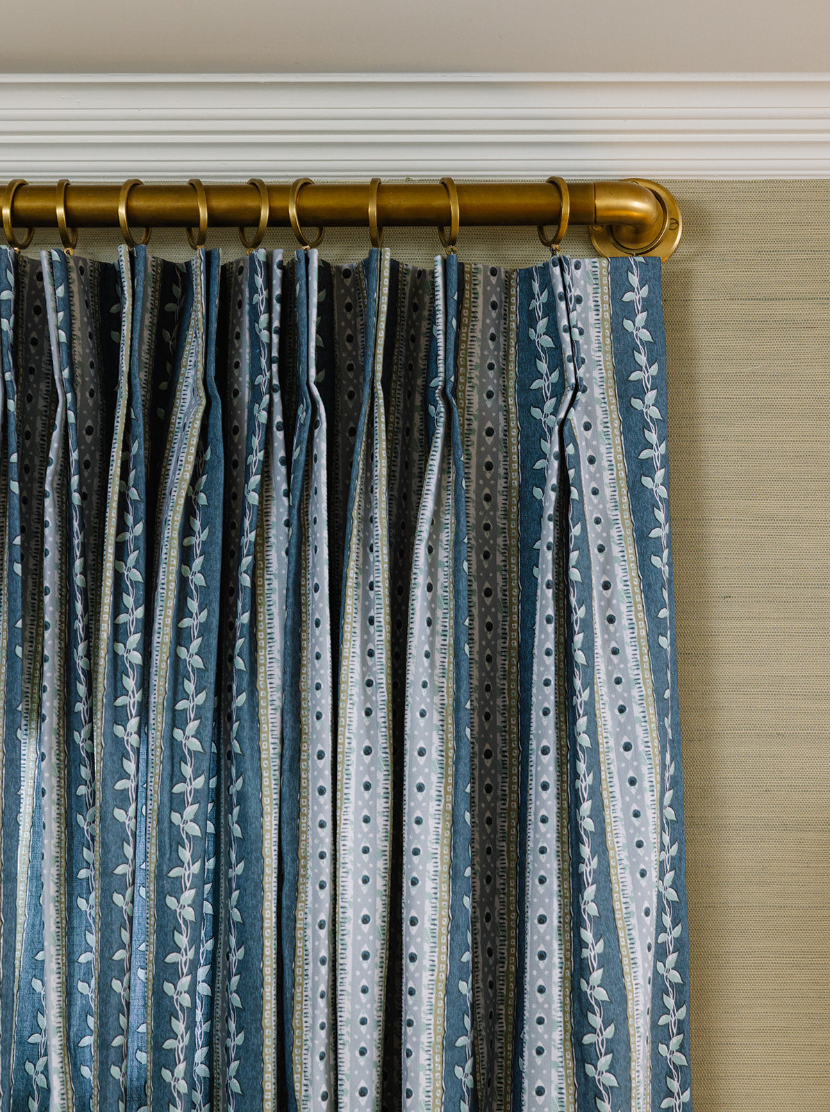 Trellis Drapery - Marine (GROUP C)