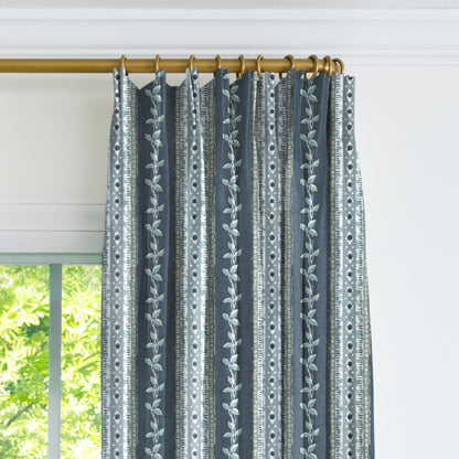 Trellis Drapery Panel - Marine
