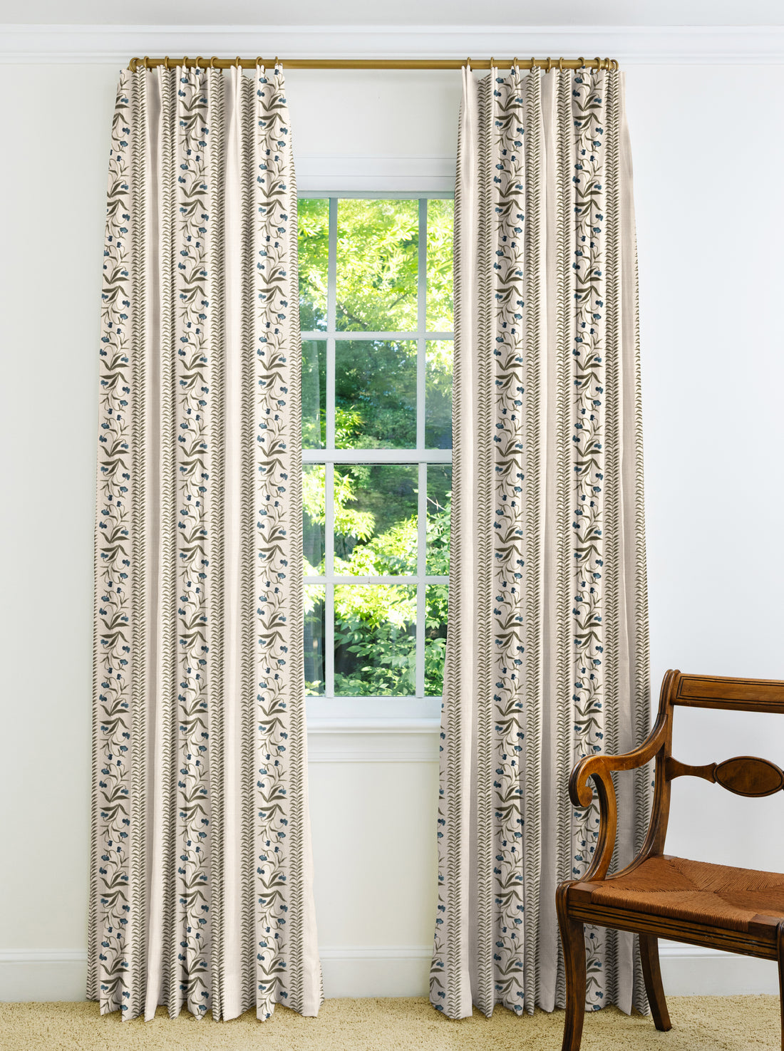 EH x Renee Bouchon Tula Drapery Panel - Lapis