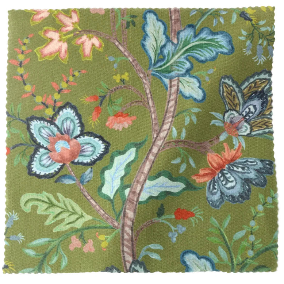 Vera Vine Drapery Panel - Leaf