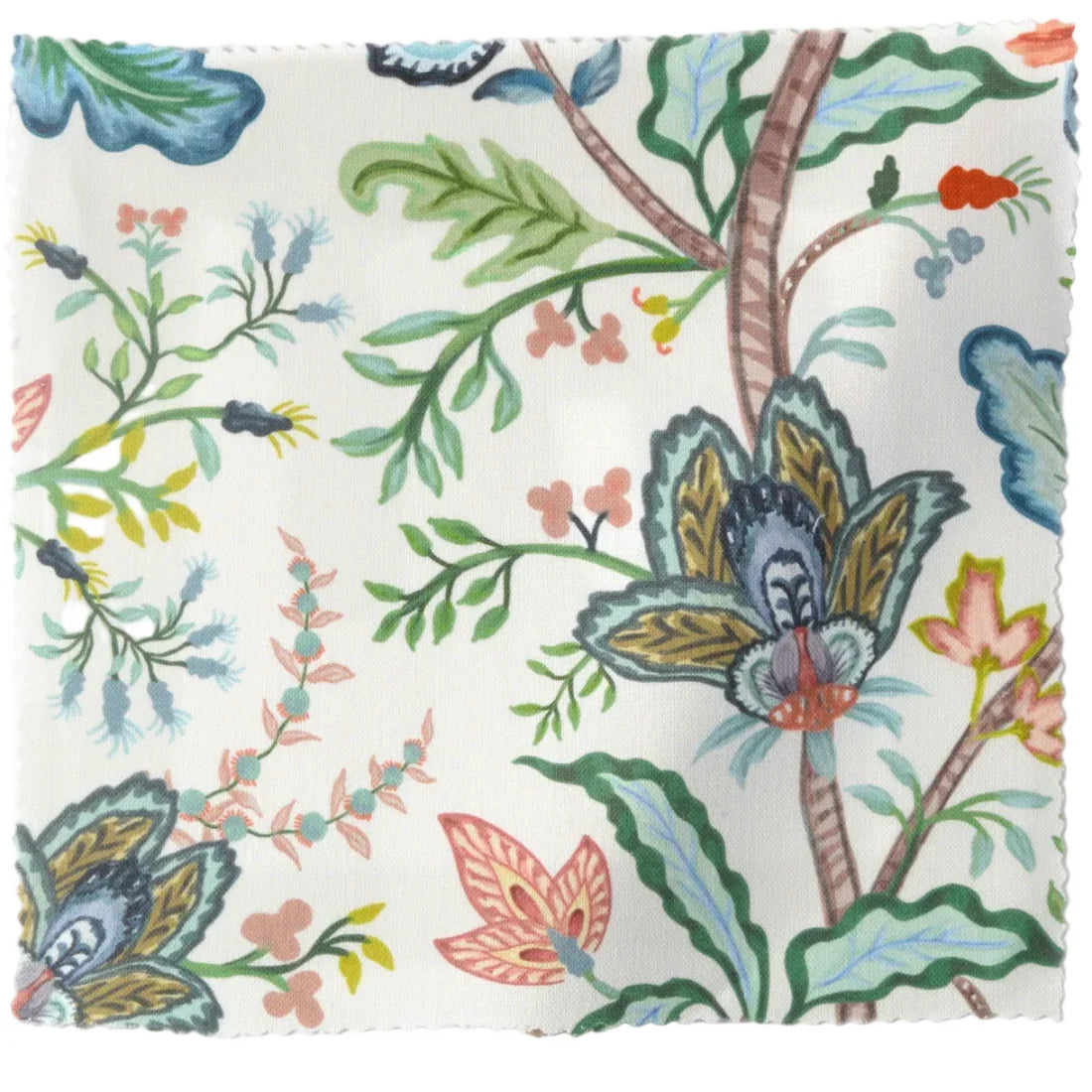 Vera Vine Drapery Panel - White