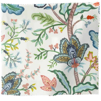 Vera Vine Drapery Panel - White