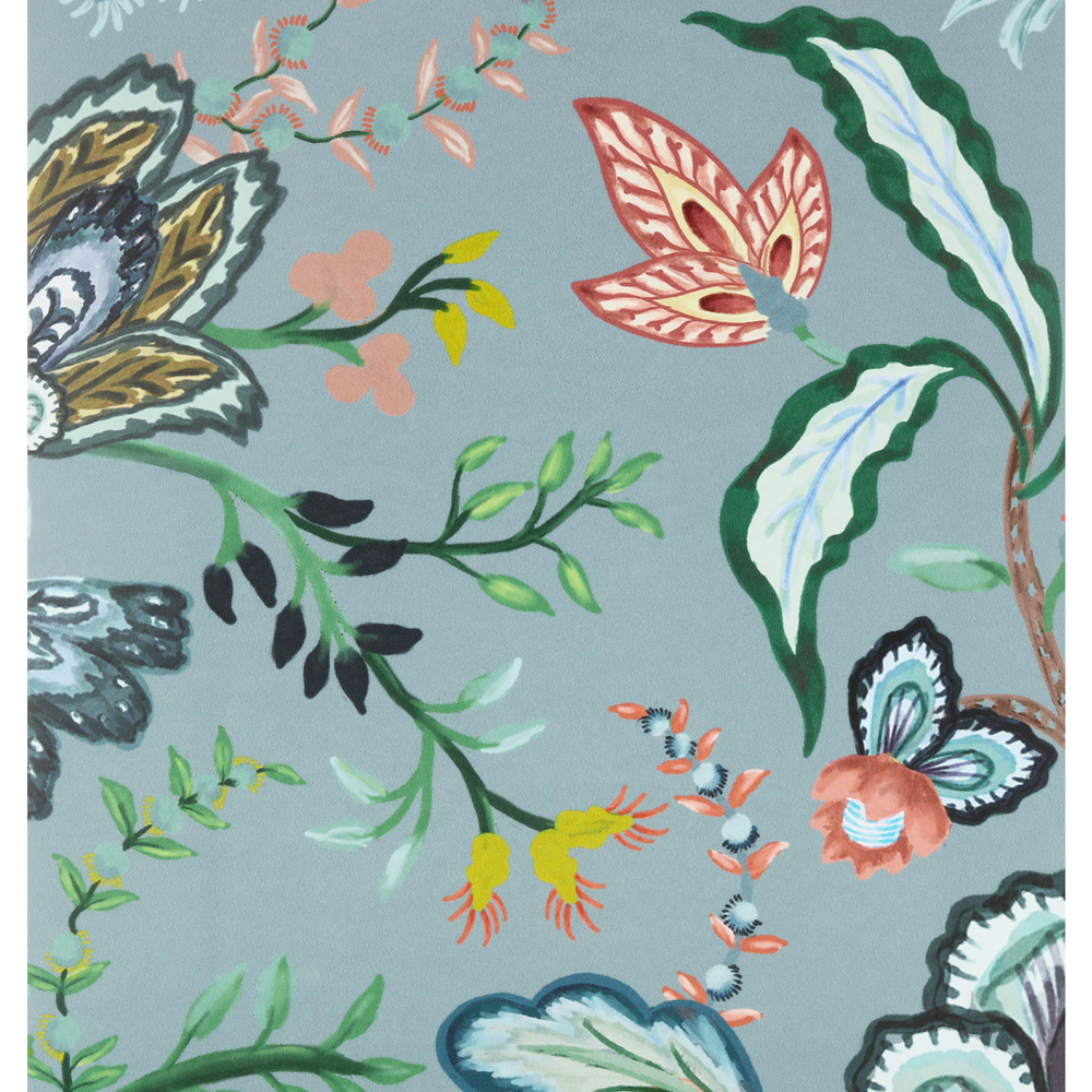 Vera Vine Wallpaper - House Blue